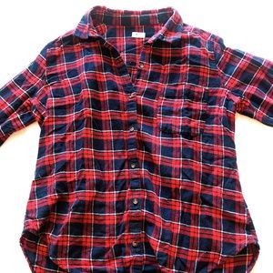 Hollister Red/Blue Flannel Button Down